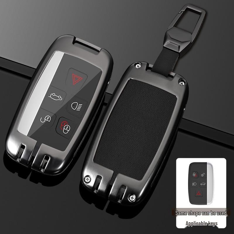 Land Rover Key Case for Range Rover, Defender, Velar, Evoque, Discovery 4, Freelander, and Discovery 5 - Metal Car Key Bag.