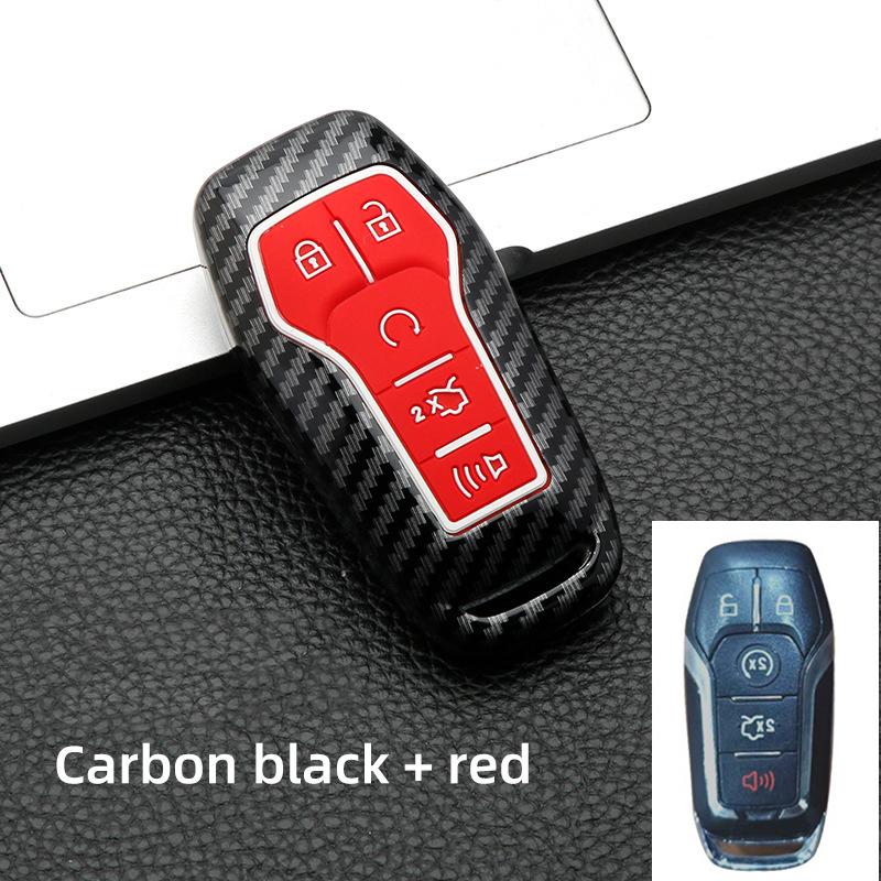 Abs Carbon Fiber Auto Key Fob Caser Fit For Ford Fusion Mondeo Mustang F-150 Explorer Edge Auto Auto Accessories