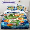 Shenron Pattern Bedding,Quilt Set Quilt Cover Pillowcase Home Birthday Gift (1 * duvet cover + 2 * pillowcase, without core)