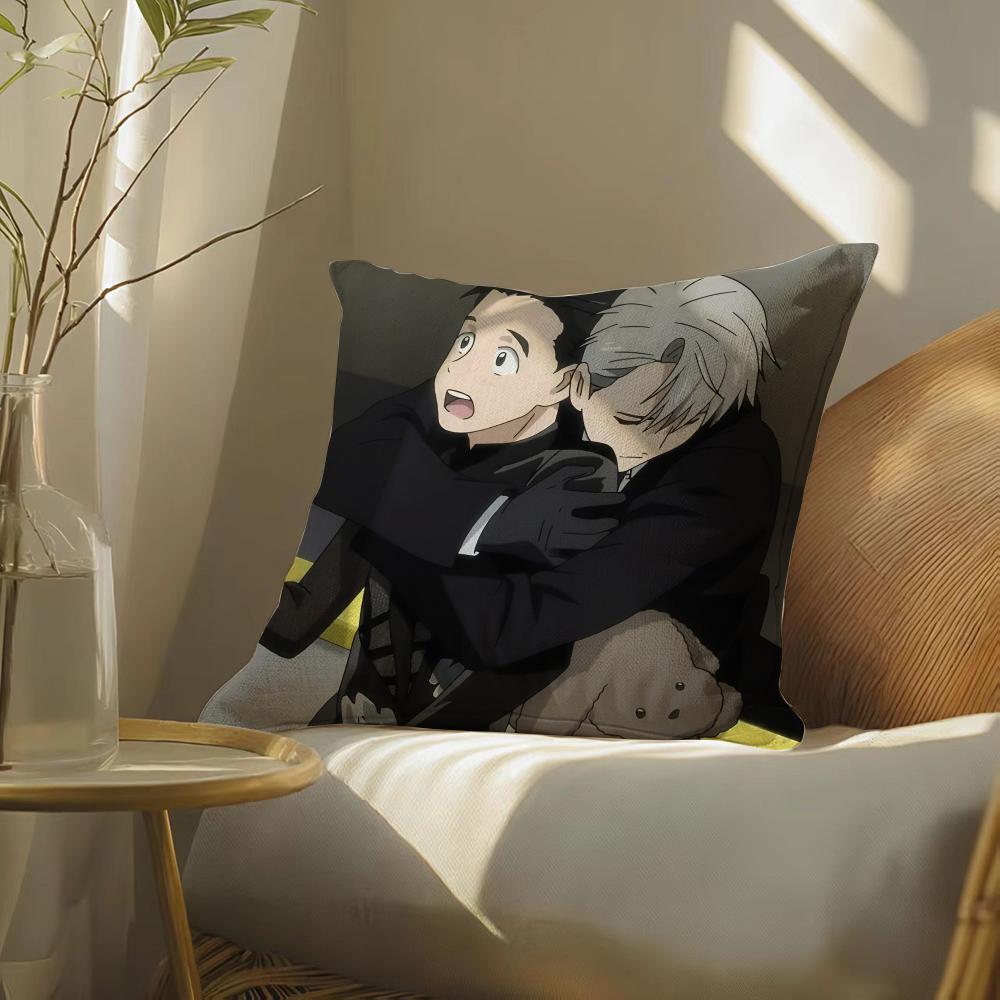 Yuri!!!Onice Pillow Case Pillowcase, Double-Sided Printed, Sofa Cushion, Bedroom Headboard