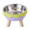 Anti Slip Cat Food Water Bowl Detachable Pet High Footed Bowl Dog Feeding Station  Pet Supplies