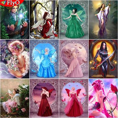 Diamond Painting Butterfly Elves Full Drill Square Round Diamond Embroidery Animal Angels  Diamond Mosaic Cross Stitch Home Decor