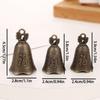 Metal Guanyin Ornaments Decorative Ancient Bronze Bell Men'S Car Old Retro Pendant Personality Fortune Wind Chime Ornaments