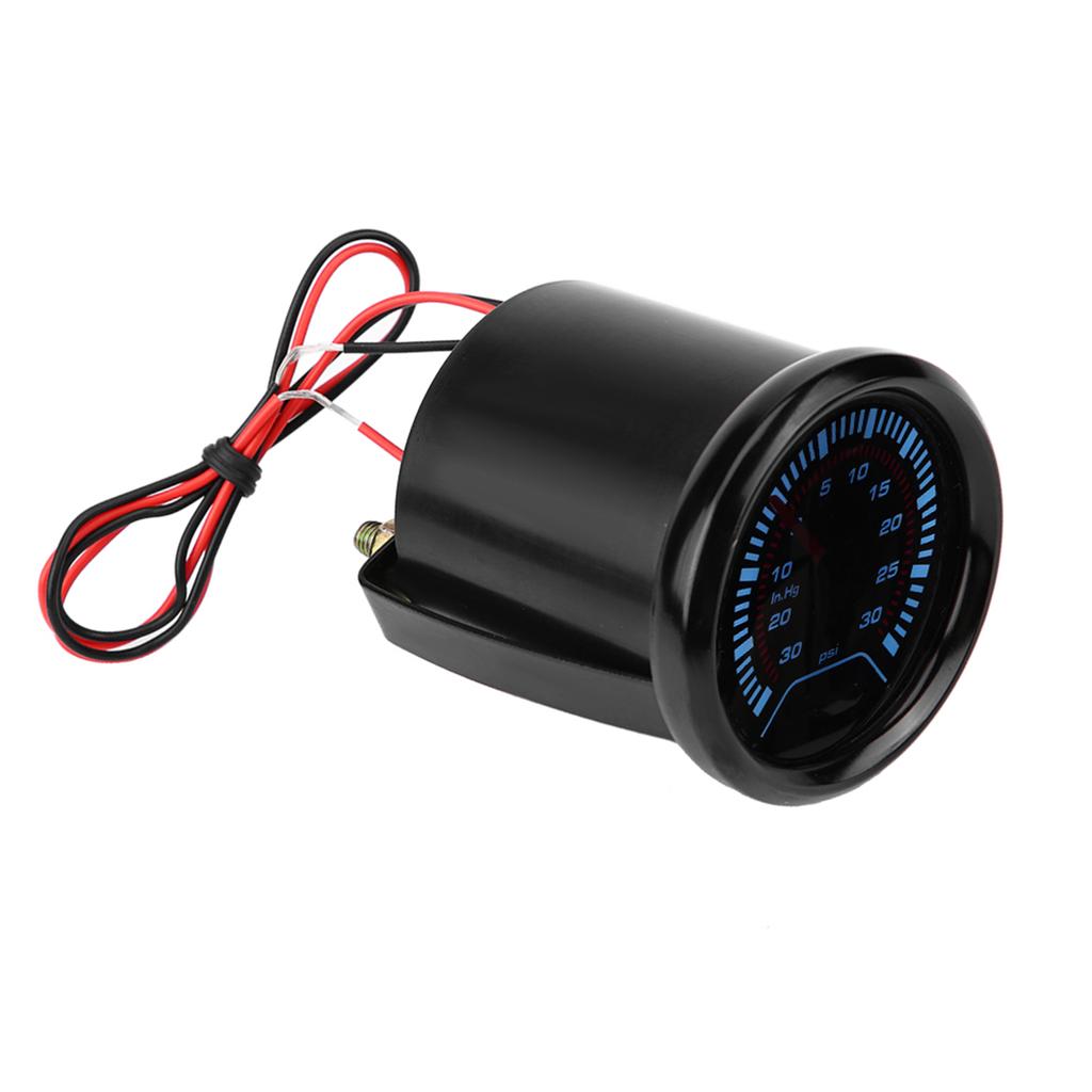 Universal 52mm Car Smoke Dial Face Turbo Boost Turbocharged Pressure Gauge