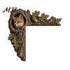 Charming Animal Door Topper Chipmunk Tree Hollow Topper, Squirrel Owl Wooden Frame Sign, Whimsical Handcrafted Wood Art Animals Corner Ornament,