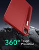 ESR iPad Pro Case Dedicated Rotating Case with Removable Magnetic 9 Adjustable Angle Rugged Shift Red 12.9 (2022/2021, 6th/5th Generation) Cover,