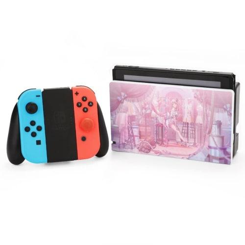 Project Sekai Akatsukiyama Mizuki Switch Dock Case, Switch Base Protective Shell, Game Console Storage, Full Protection, Easy Attach/Detach, Durable,