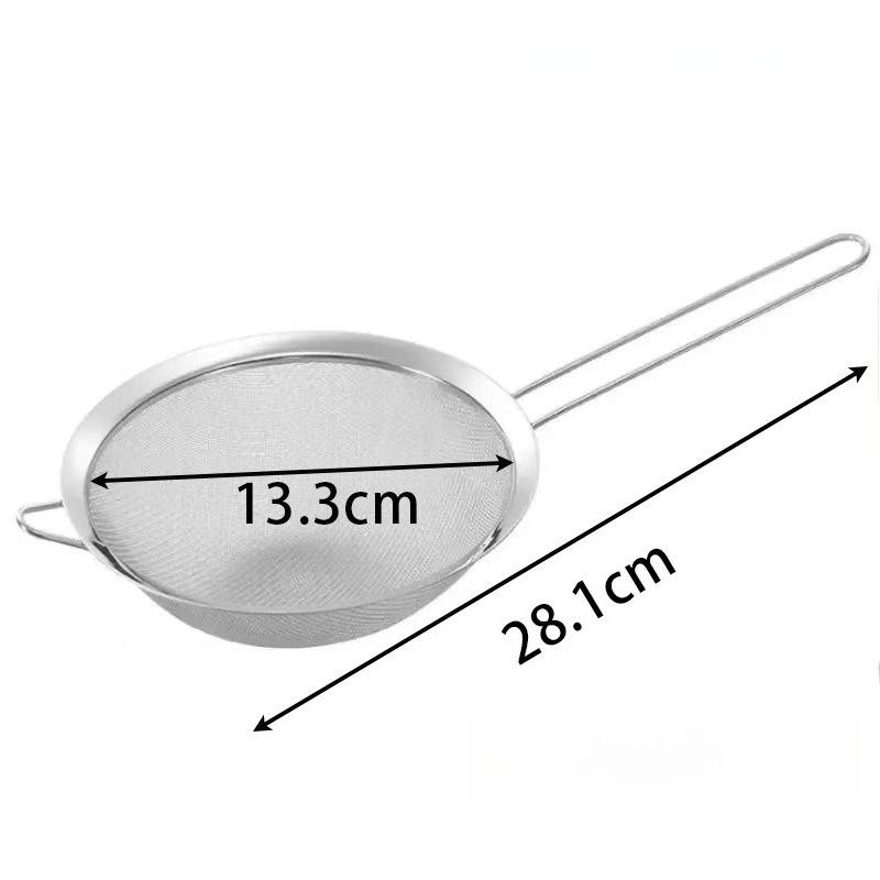 Fine Mesh Strainer, Stainless Steel Sieve Ladle, Multifunctional Kitchen Tool