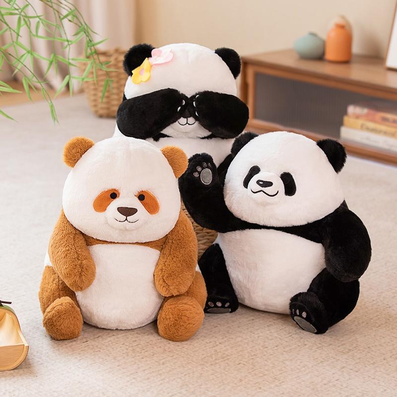 Cute And Realistic Panda Plush Toy With Pp Cotton Filling Perfect Birthday Gift For Kids