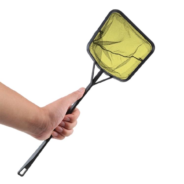 2Pcs Portable Fishing Landing Net Square Aquarium Fishing Net with Long Handle Shrimp Fish Tanks Clean Accessories