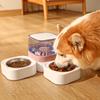 Madden Haustier Hund Große Kapazität Hundenapf Drei Näpfe Automatischer Trinkwasser Trocken-Nass-Trennung Futterbehälter Haustierbedarf