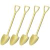 Rainbow Stainless Steel Shovel Spoon Set Ice Cream Stirring Spoon Tool Creative Teaspoon Dessert Coffee Spoon Party Cutlery Set