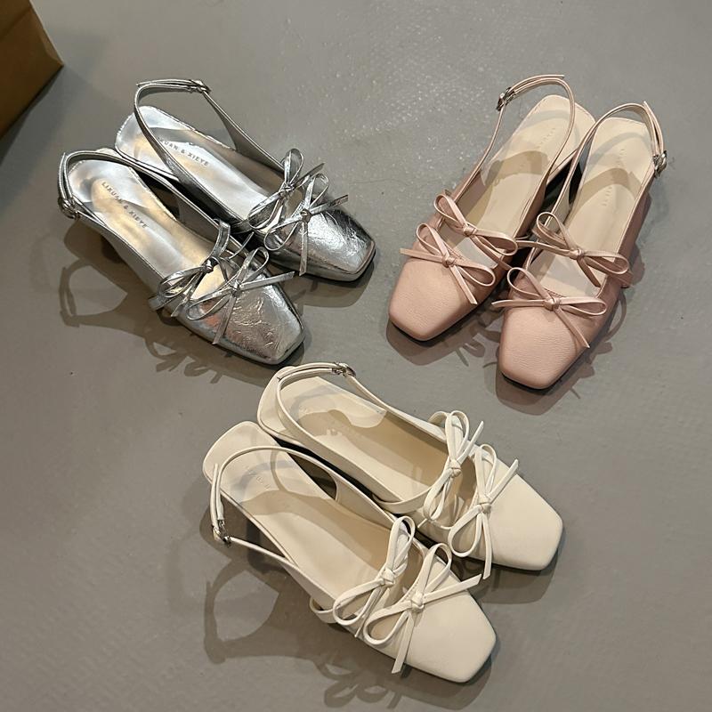 Fashion New Women's Boat Shoes Square Toe Slip On Flat Shoes Double Bow Ballet Flats Girls Princess Leather Shoes Spring Zapatos Mujer
