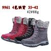 Northern winter velvet warm platform snow boots cotton shoes Amazon high-top women's shoe size
