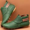Stivaletti da Donna Verdi Sintetici Taglie Forti | Cinturini Regolabili in Velcro, Zip Laterale, Suola Rialzata, Punta Tonda, Stivali Casual per Tutte le Stagioni