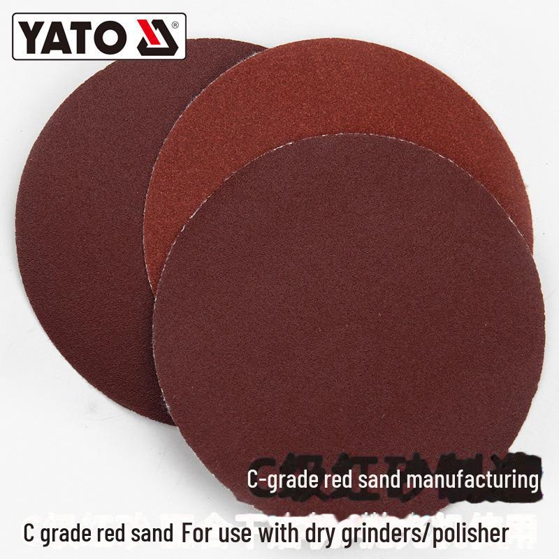 YATO Self-Adhesive Circular Sandpaper for Angle Grinders and Pneumatic Polishers