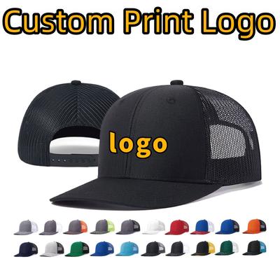 Individuell bedruckte Logo Leicht gebogene Krempe Entenschnabelmütze Damen Outdoor Sonnenschutz Netzmützen Herren Wandern Baseballkappen