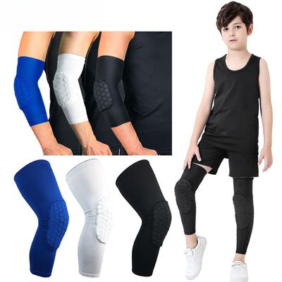1Pcs Elbow/Knee Pads for Kids Youth Honeycomb Compression Sleeves Pads Guards Sports Protective Gear for Baseball,Football