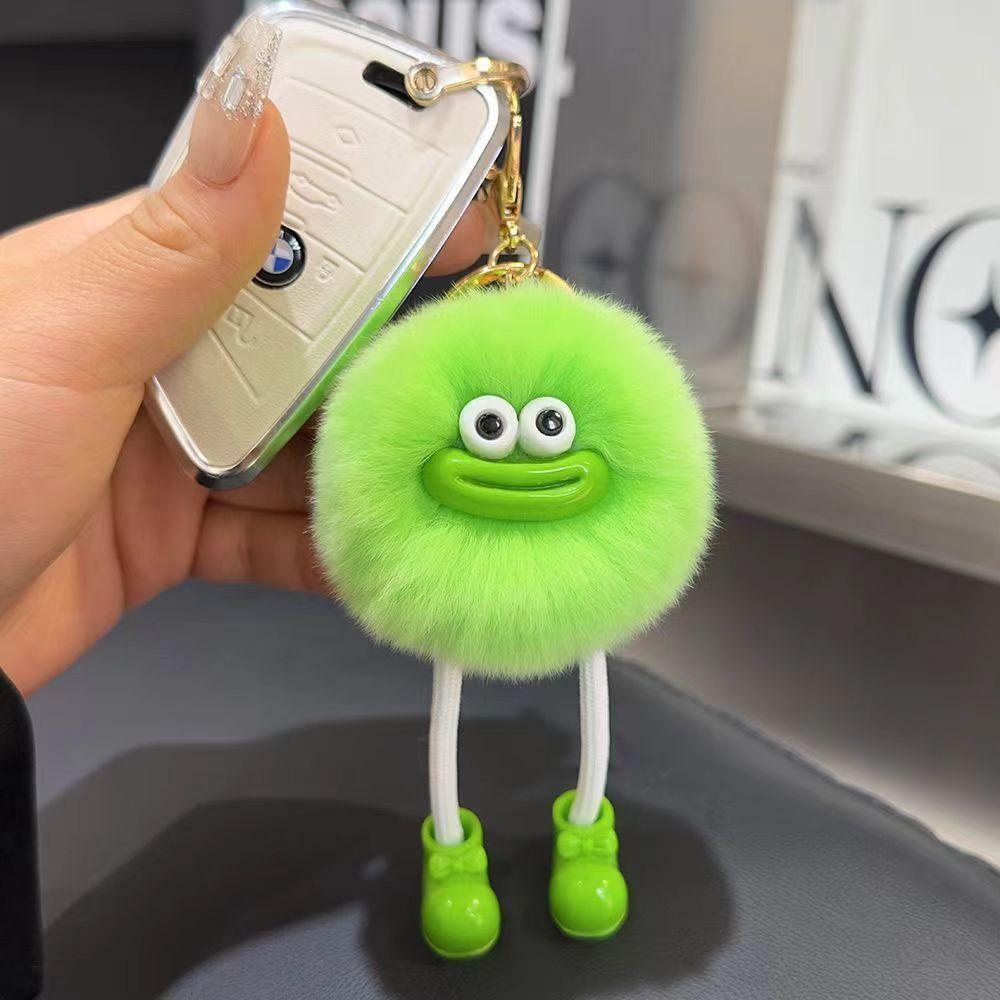 Niedliche Plüschtiere mit großen Augen Schlüsselanhänger Cartoon Brikett Schlüsselanhänger Brikett Auto Schlüsselanhänger Anhänger Koreanischer Plüsch Schulranzen Anhänger