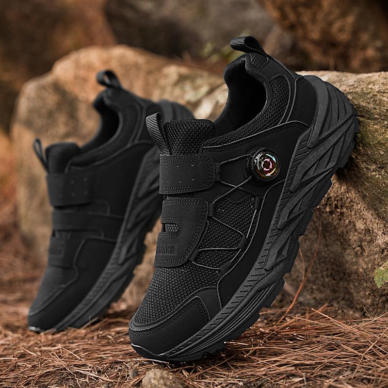 

Hiking shoes men s spring 2025 new outdoor sports shoes rotating buckle mesh breathable non-slip comfortable hiking shoes 39