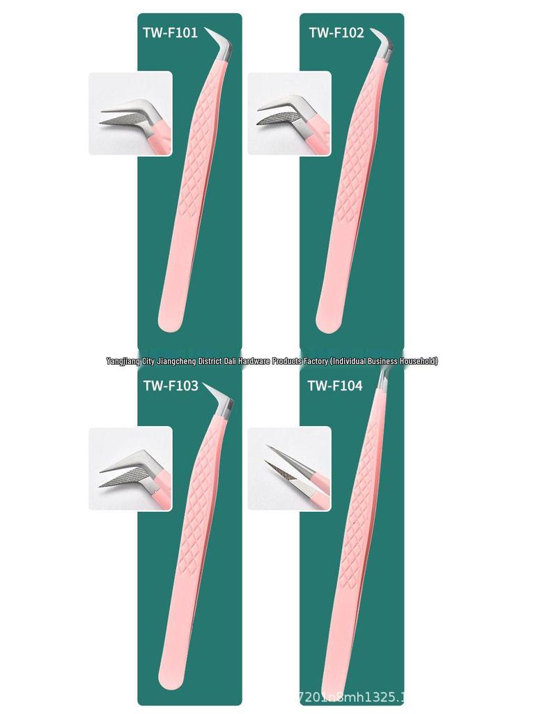 Precision Fiber Tip Eyelash Tweezers for Detailed Grafting and Blooming