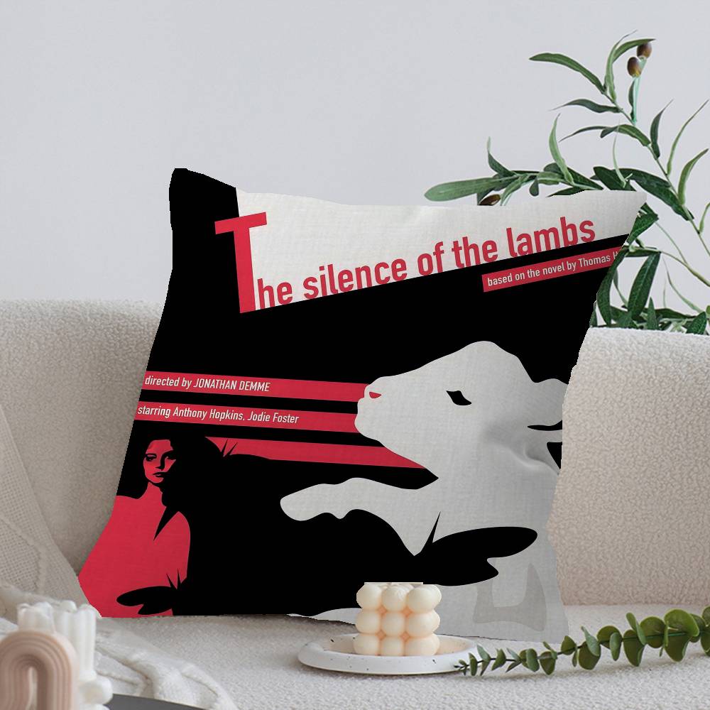 Classic Movie The Silence Of The Lambs Personalized Pillow Cover Kids Bedroom Wild Party Decor Pillowcase Birthday Shower Gift