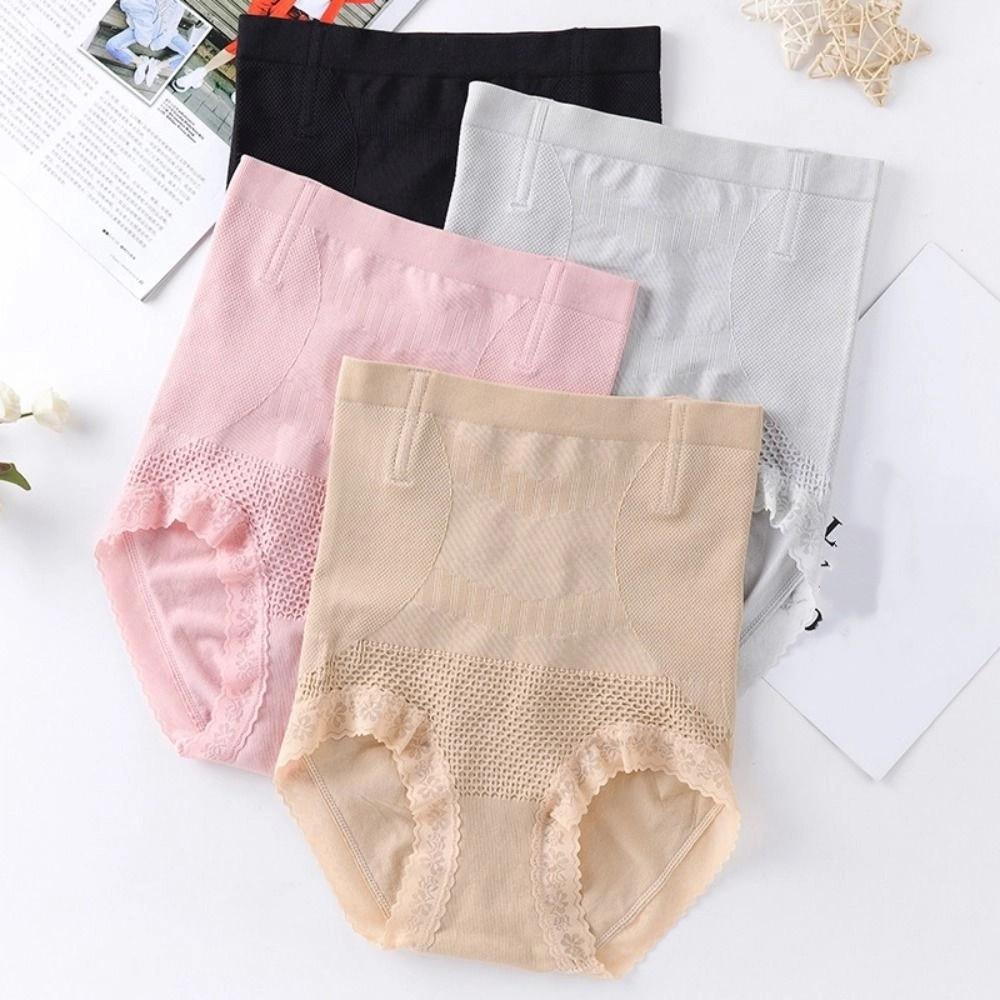 Seamless Tummy Control Underwear High Waist Body Shaping Briefs Butt Lifting Panties  Ladies