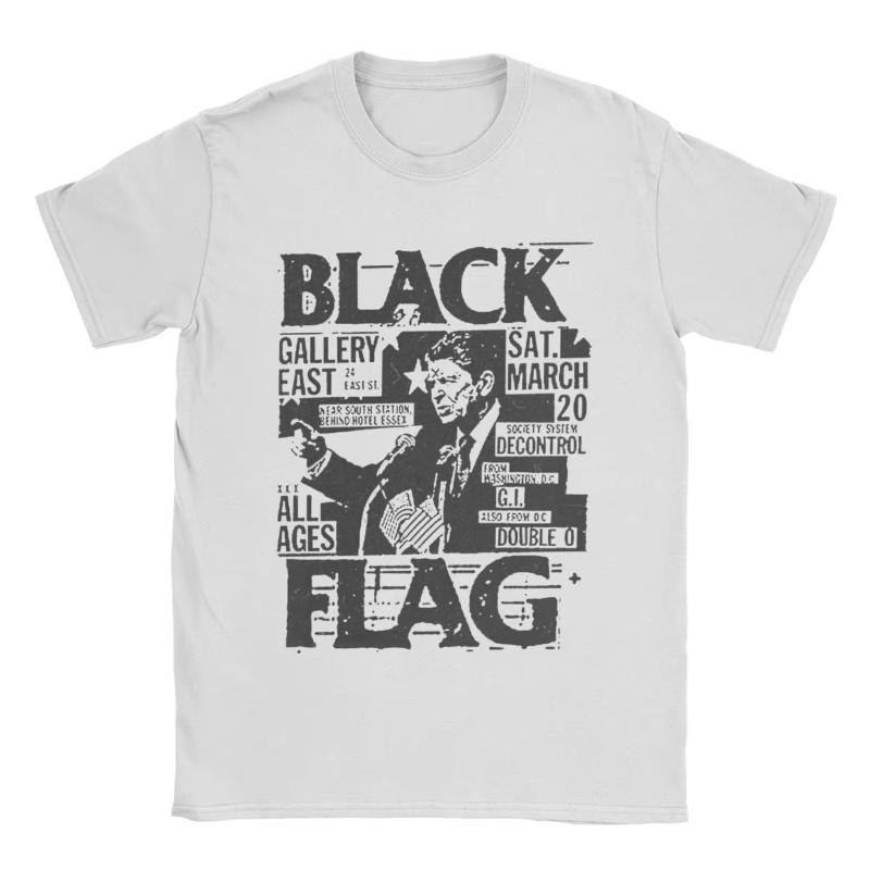Black Flag Živá trička Pánská Dámská Amerika Vtipná Čistá bavlna Trička Kulatý výstřih Krátký rukáv Trička Letní topy