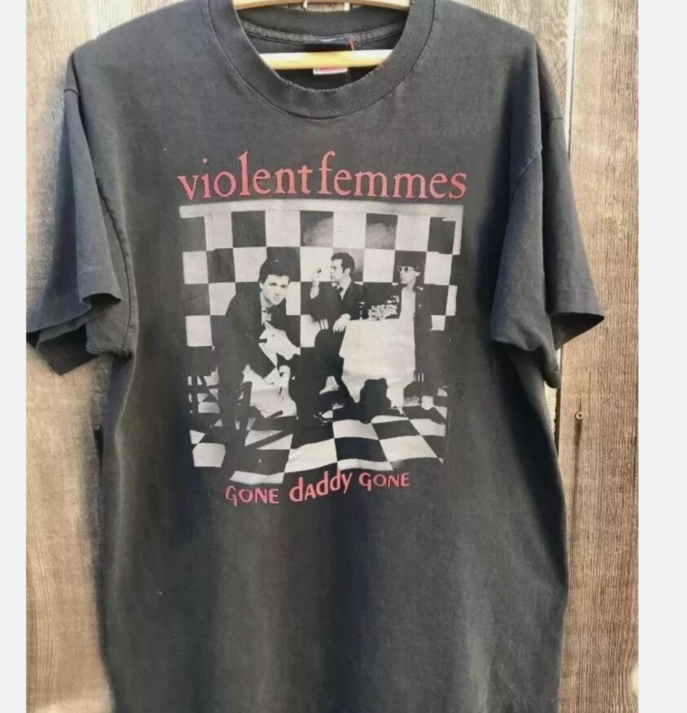 

Violent Femmes Shirt, Violent Femmes Band Charcoal Cotton T-shirt Unisex L
