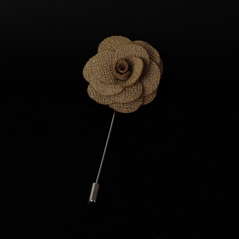 Colorful 4cm Rose Flower Brooches Red Pink Fabric Women Men Coat Pins Groom Wedding Party Breastpin Simple Suit Accessory Gift