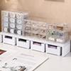 Beauty Contact Lens Storage Box Daily Disposable Contact Lens Cabinet Multi-Grid Large Capacity Eye Rack Transparent Storage Box