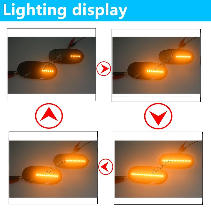 6 X LED Dynamic Side Marker Turn Signal Lights Indicator Lamp For VW Crafter 2006-2016 for Mercedes-Benz Sprinter W906 2006-2018