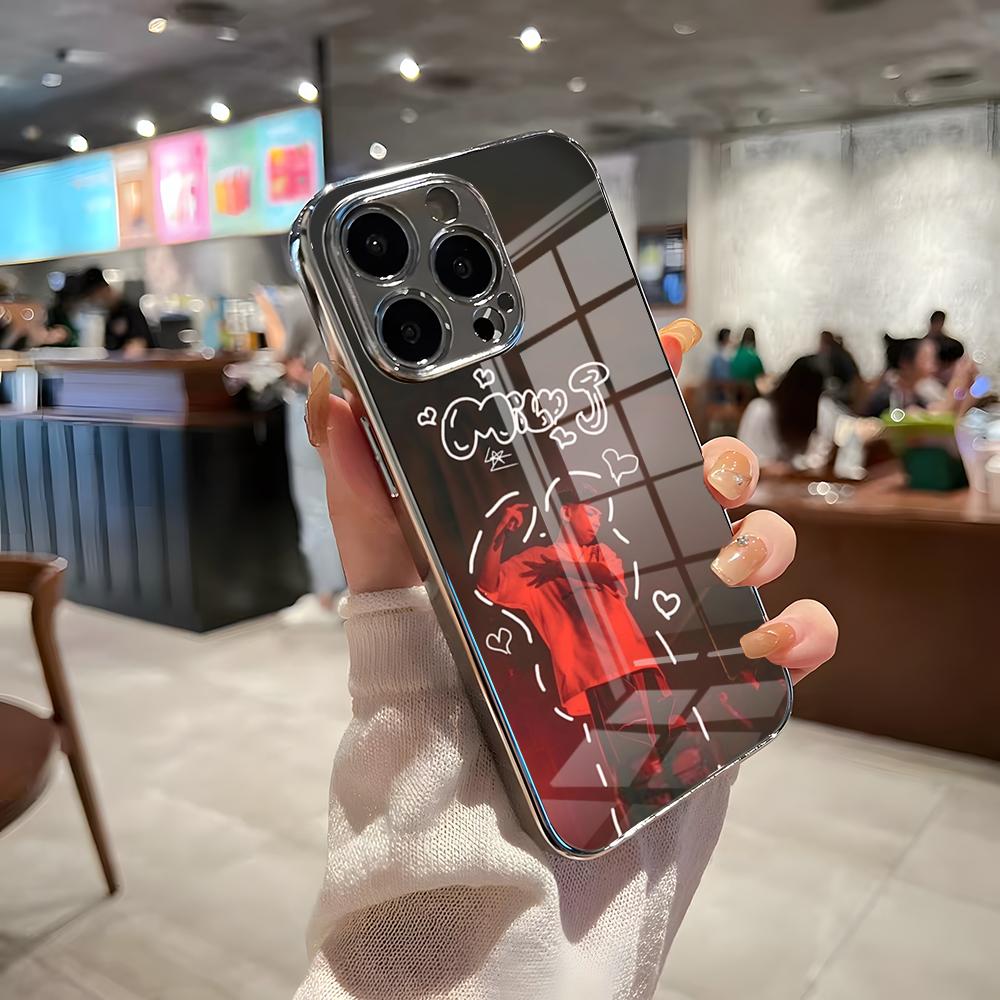 Singer Milo J Phone Case For IPhone 17 Pro Max 15 Pro 16 14 Plus 12 13 Mini 11 Pro Shockproof Electroplated Glass Cover