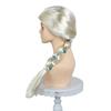 Elsa Wig for Kids Halloween Cosplay Frozen Princess Costume Accessories Golden Braid with Hairpiece
