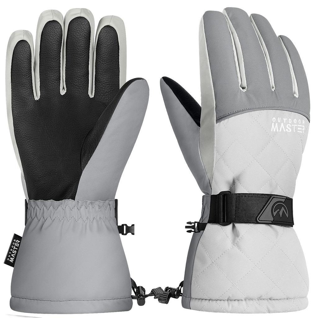 OUTDOORMASTER and Winter Snowboard Smartphone Available in 5 Colors Women's Girls' Gloves, Waterproof, Gloves, Water-Repellent, Compatible, Anti-Slip,