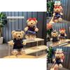Cuter Bear Plush Keyring With Denim Overalls And Dress Decor For Kids And Teens