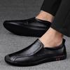 Leather Shoes for Men Casual Male Soft Sole Comfortable Shoes Slip-On Men Driving Shoes