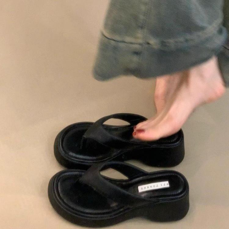 

Модные туфли на танкетке розовый леопард женские тапочки роскошные шлепанцы платформа женские каблуки низкие дизайнерские мягкие высокие римские модные лаконичные тканевые 40 чёрный