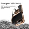 Funda de Silicona con Chapado para Samsung Galaxy Z Flip 5 4 3 Z Fold 5 ZFold ZFlip Fold5 Fold4 Flip5 Flip4 Flip3 Cubierta con Soporte de Anillo