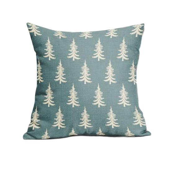 45x45CM Povlak na dekorační polštář s vánočním stromkem Vánoční potisk Povlak na polštář Domov Obývací pokoj Ložnice Pohovka Postel Dekorační čtvercový povlak na polštář