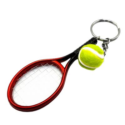 Portachiavi Ciondolo Mini Racchetta da Tennis Palla Accessori Portachiavi Borsa