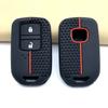Silicone Remote Car Key Case For Honda Fit Gp5 Shuttle Gp8 Jade Vezel City Civic Jazz Brv 2 Buttons Key Cover Car Accessories