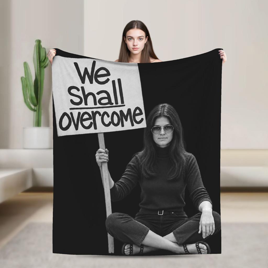 RIP Gloria Steinem Accessories Blanket Soft Fleece Throw Blanket Relax Plush Thin Quilt