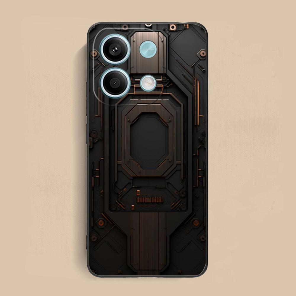 Wood Texture Mobile Cell Phone Case for Xiaomi Redmi Note 14 13 12 11 S Pro Plus 4G 5G Colorful Printing Cover Smartphone Luxury