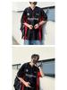 Men's V-Neck Motorcycle Style Embroidered Hip-hop Jersey
