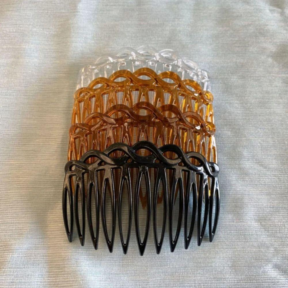11 Teeth Inserted Combs Plastic Hair Accessories Portable Vintage Weaving Hairpins  Girls