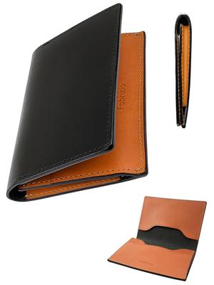 Visithållare för män och Vis visitkort Lyxig Italiensk Stor Visitkort Äkta Läder [Fabrizio] Kvinnor, Fodral, Läder, Tunn, Stilfull,