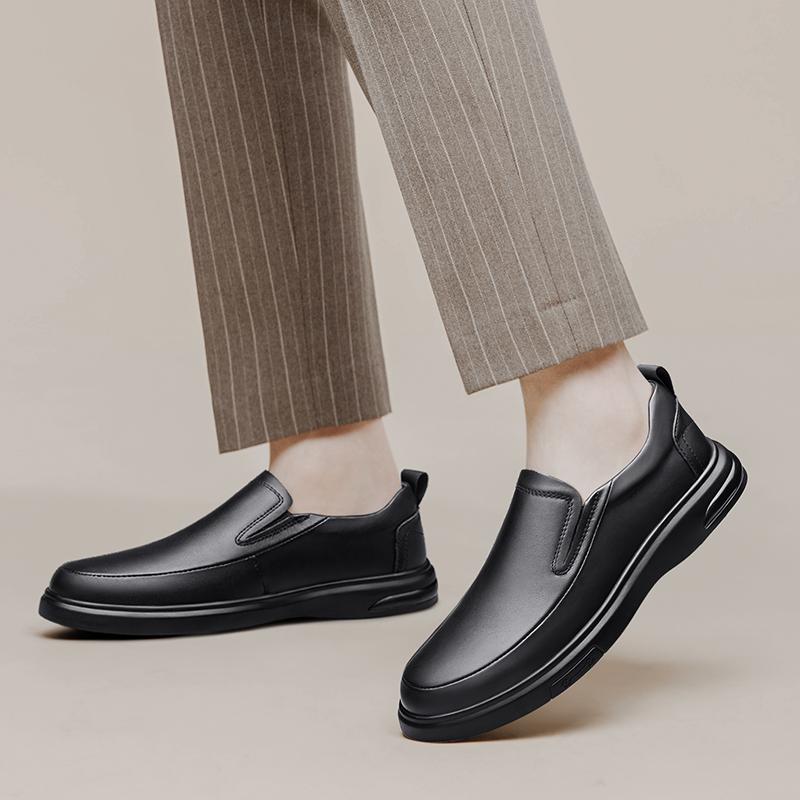 Fashion Genuine Leather Men's Loafers Casual Slip-On Walking Shoes Comfortable Male Soft Sole Flats All-match Driving Moccasins for Men