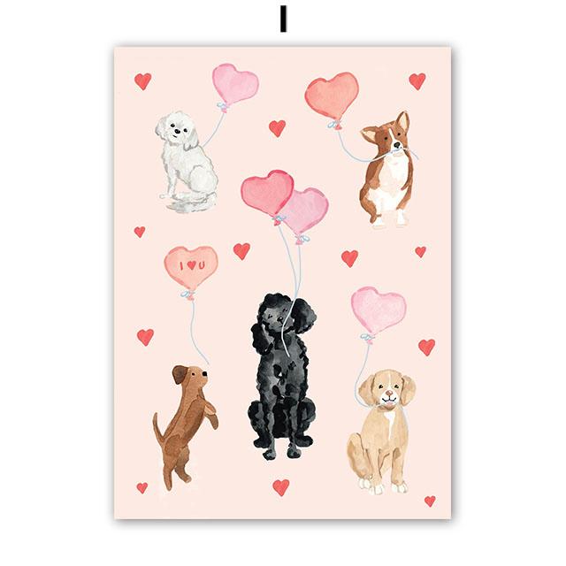 Boho Abstract Vase Flowers Coffee Illustration Wall Art Canvas Painting Animal Poster And Prints Pictures For Living Room Decor