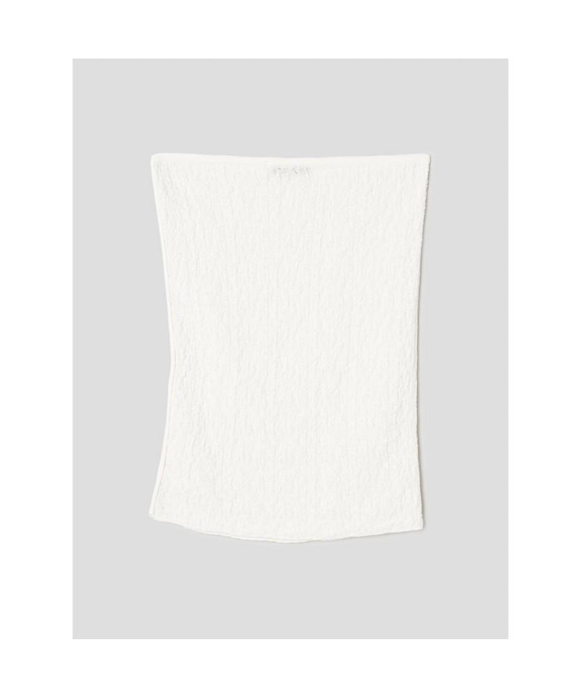 Anggae Textured Tube Top White